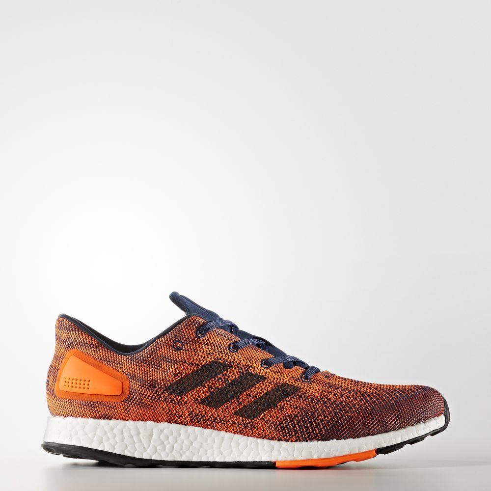 Adidas Pureboost Dpr - παπουτσια για τρεξιμο ανδρικα - Πορτοκαλι/Ροζ/Σκουρο Μπλε/Σκουρο Μπλε/Πορτοκα